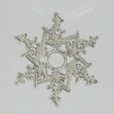 10k Snowflake Semi Mount Pendant Setting Round RD 6x6mm - Syzjewelry